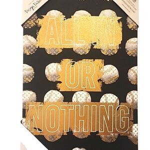 Design District All In Or Nothing Gold Foil Canvas Wall Decor